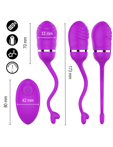 INTENSE - SOOKIE REMOTE CONTROL VIBRATING EGG PURPLE