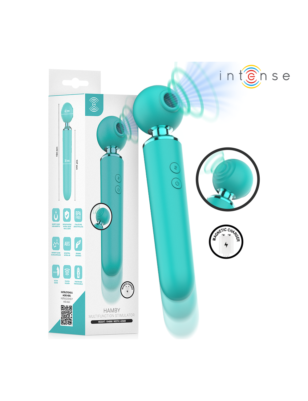INTENSE - HAMBY MULTIFUNCTION SUCTION AND VIBRATION STIMULATOR