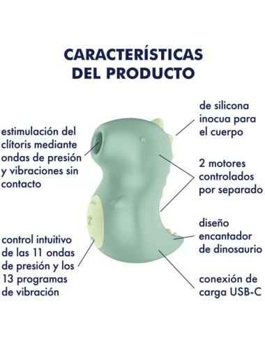 SATISFYER - DIN-OOOH VIBRATOR & AIR PULSE STIMULATOR