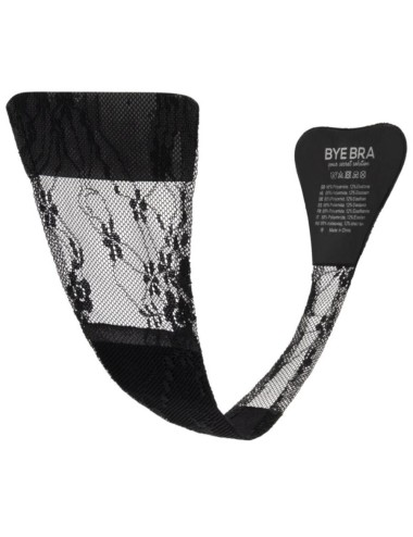 BYE-BRA - ADHESIVE THONG LACE BLACK ONE SIZE