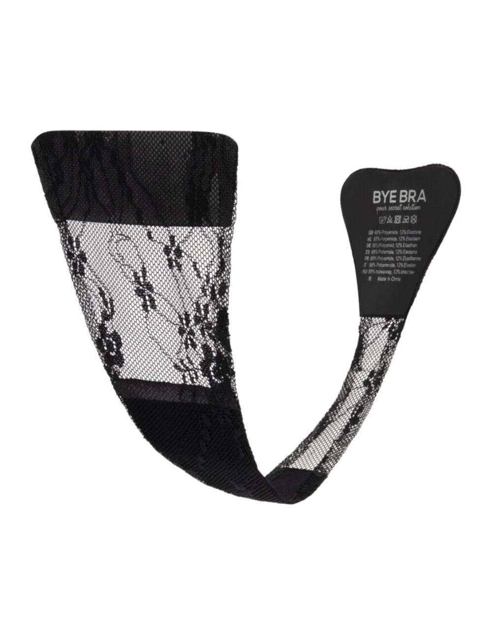 BYE-BRA - ADHESIVE THONG LACE BLACK ONE SIZE