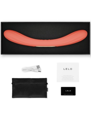 LELO - BOOMERANG DOUBLE ENDED VIBRATOR CORAL RED