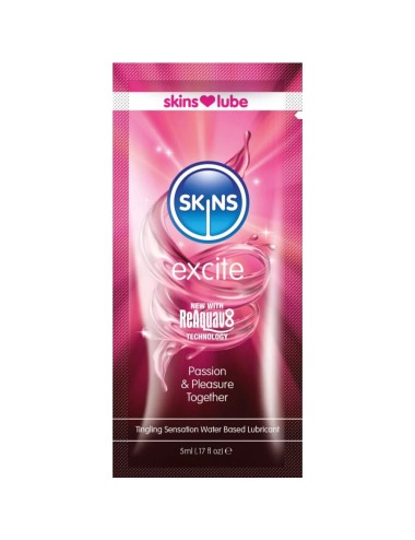 SKINS - EXCITE WATER-BASED LUBRICANT SINGLE-DOSE 5 ML