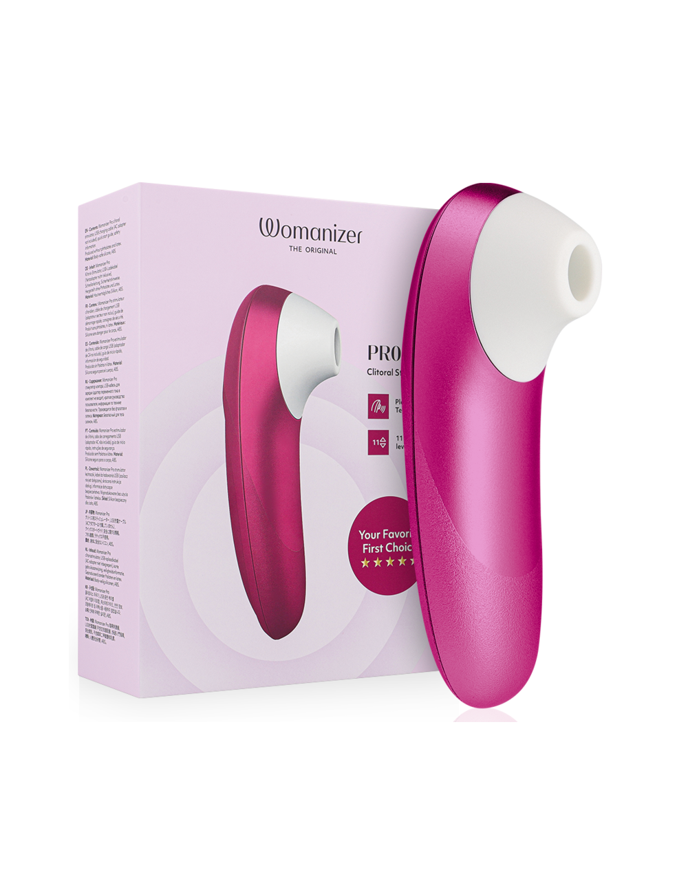 WOMANIZER - PRO VIBRANT CLITORAL STIMULATOR PINK