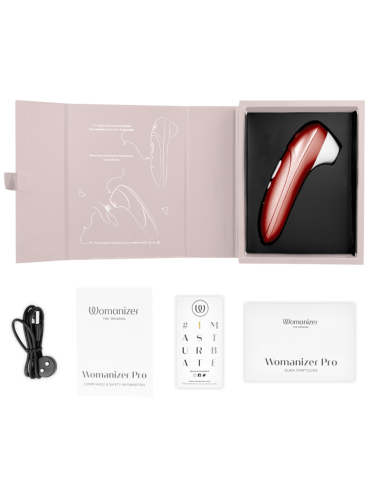 WOMANIZER - PRO VIBRANT CLITORAL STIMULATOR BURGUNDY