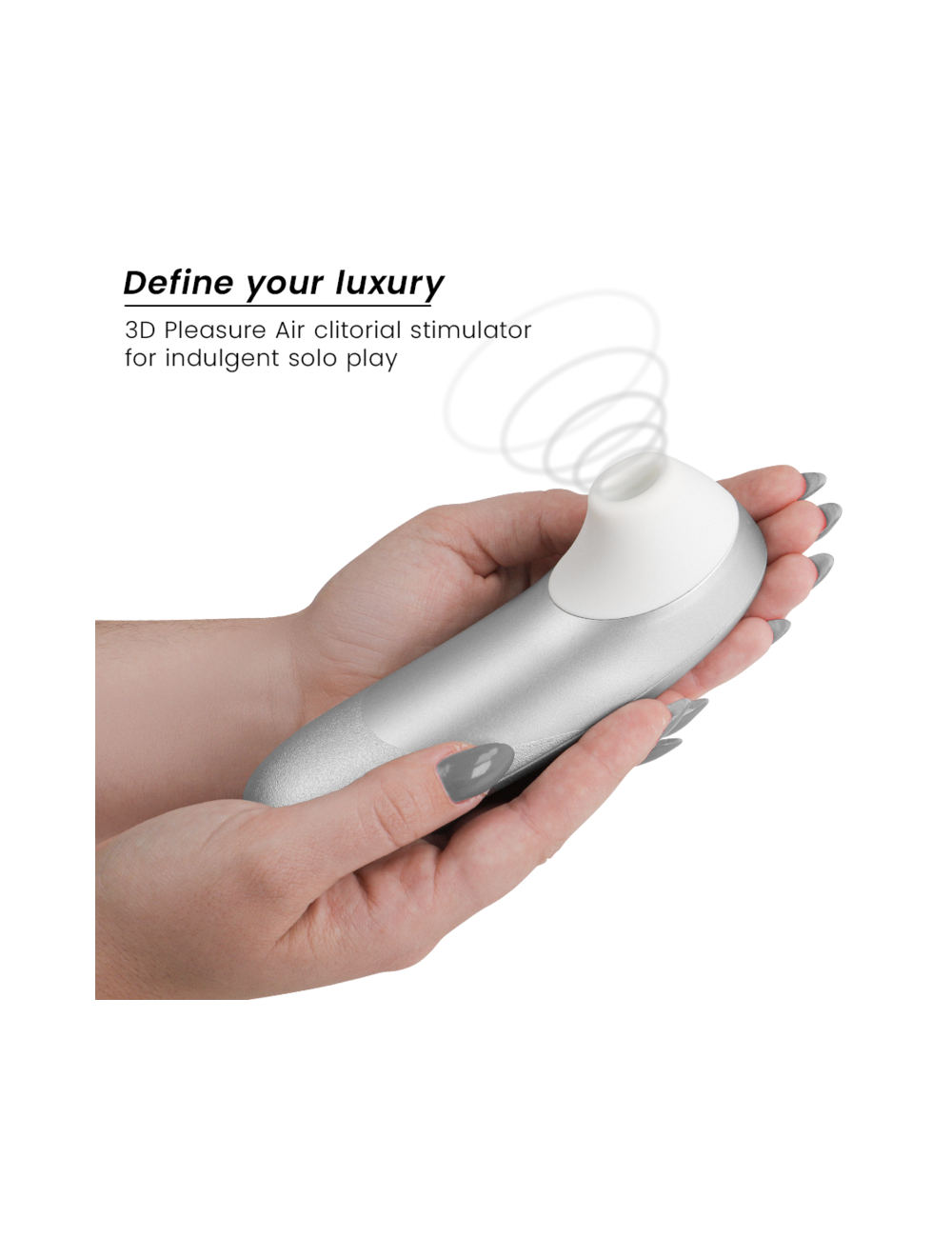 WOMANIZER - PRO VIBRANT CLITORAL STIMULATOR SILVER GREY