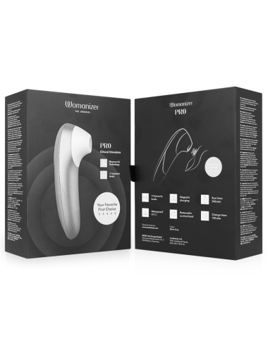 WOMANIZER - PRO VIBRANT CLITORAL STIMULATOR SILVER GREY