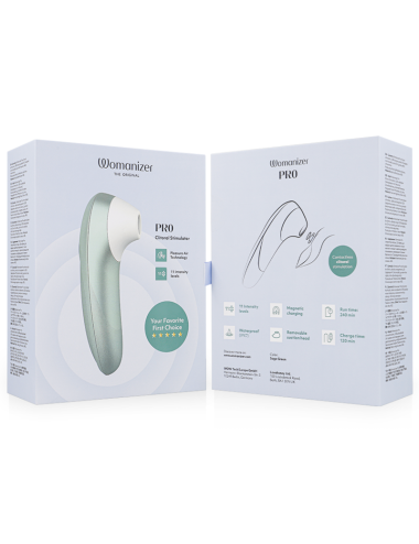 WOMANIZER - PRO VIBRANT CLITORAL STIMULATOR SAGE GREEN
