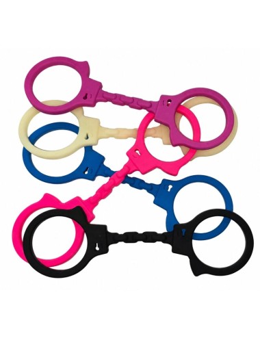 DIABLO PICANTE - SILICONE HANDCUFFS BLUE