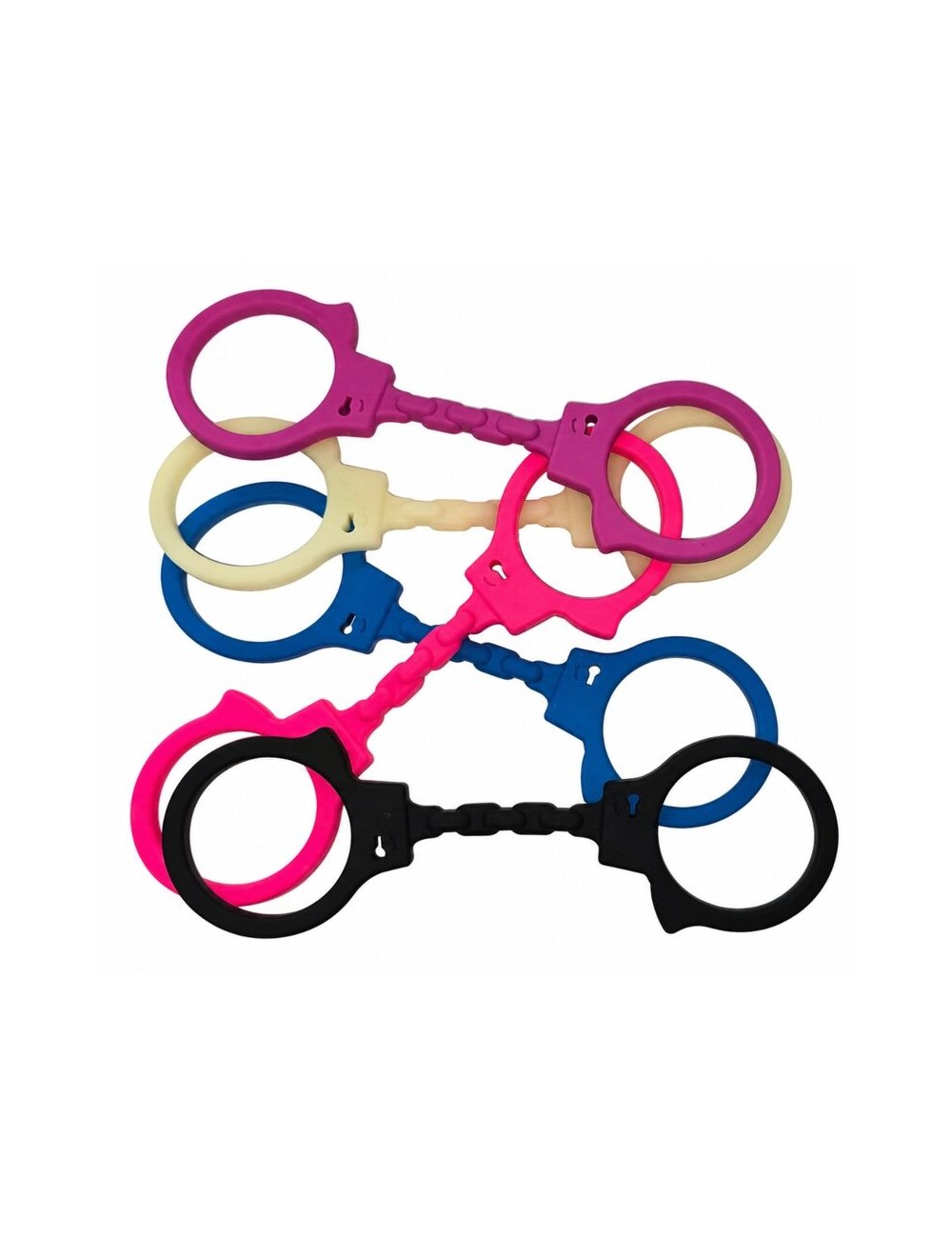 DIABLO PICANTE - SILICONE HANDCUFFS BLUE