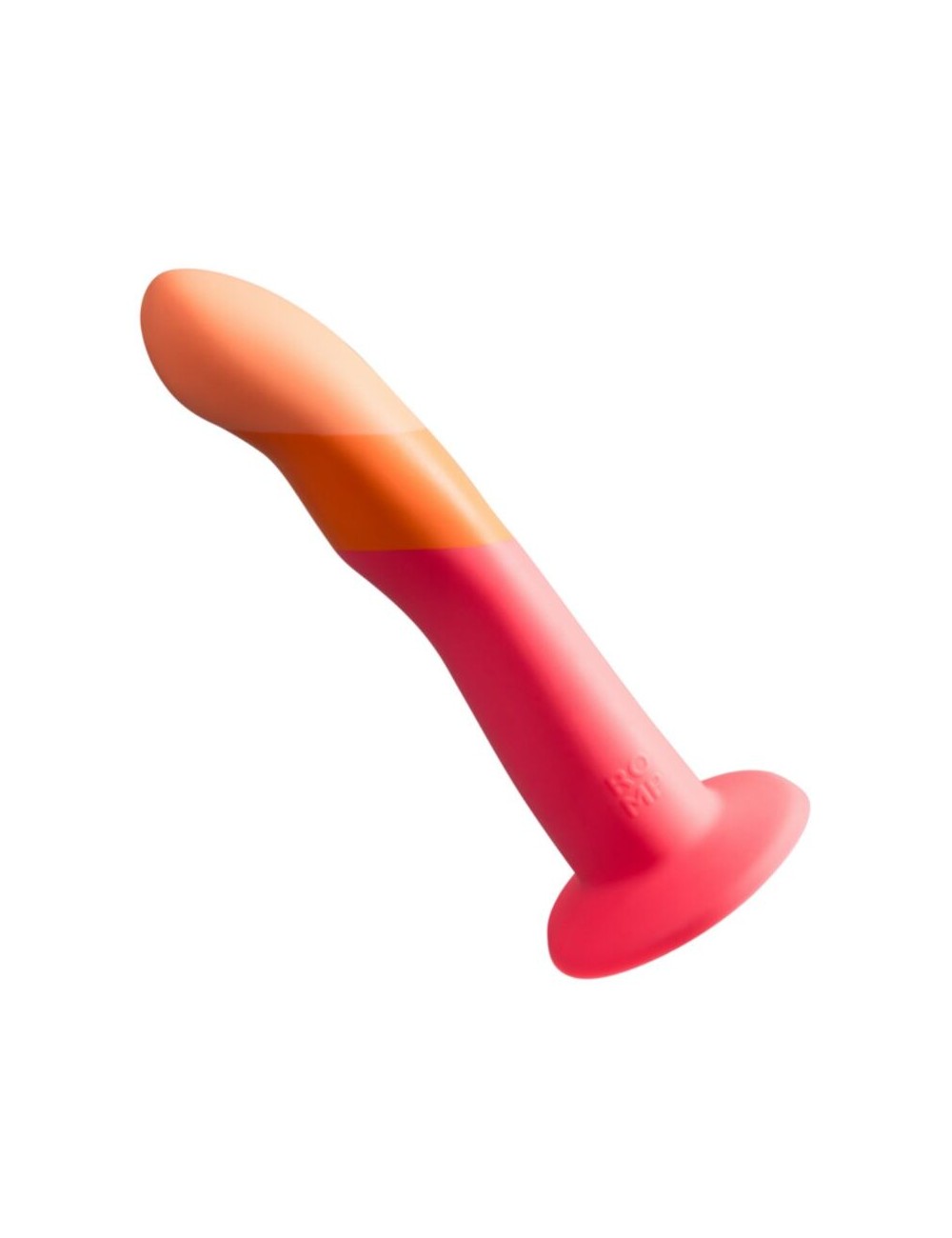 ROMP - DIZI SILICONE DILDO WITH SUCTION CUP TRICOLOR 18 CM