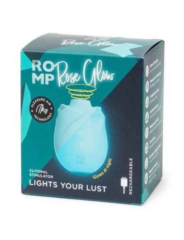 ROMP - ROSE GLOW CLITORAL SUCTION TOOL GLOW IN THE DARK