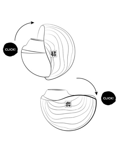 ROMP - SPIN CLITORAL SUCTION ANTITUDE WITH ROTATING OPENING AND CLOSING