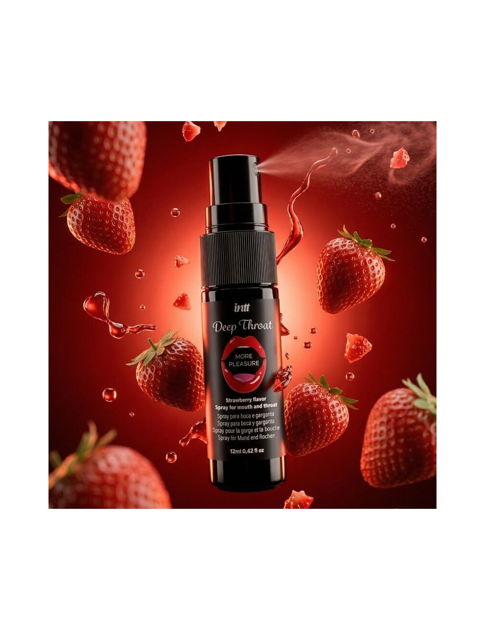 INTT - DEEP THROAT MORE PLEASURE ORAL SPRAY STRAWBERRY FLAVOR
