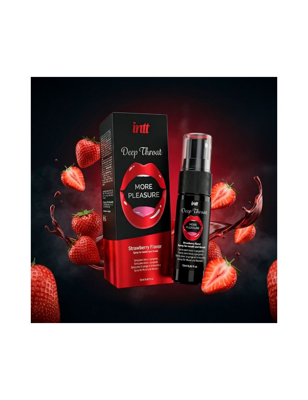 INTT - DEEP THROAT MORE PLEASURE ORAL SPRAY STRAWBERRY FLAVOR