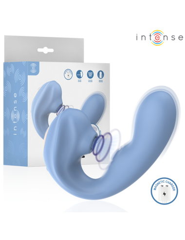 INTENSE - GINA MULTIFUNCTION CLITORAL STIMULATOR BLUE