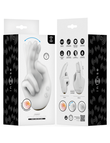 INTENSE - JIMMY HAND-SHAPED MULTIFUNCTION STIMULATOR WITH VIBRATION AND HEAT