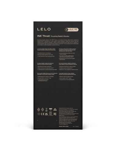 LELO - INA THRUST RABBIT THRUSTING VIBRATOR BLACK