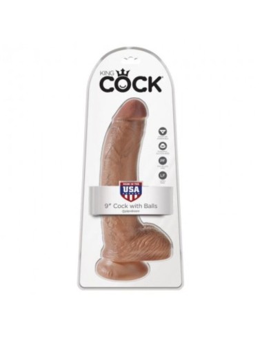 KING COCK - REALISTIC DILDO WITH BALLS 22.8 CM
