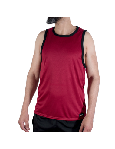MACHO - CMV003 MAROON GYM T-SHIRT L/XL