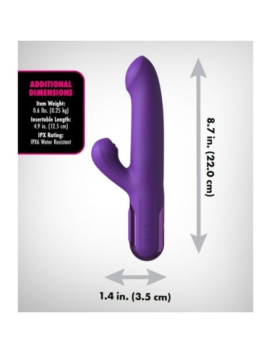 FANTASY FOR HER - SUPER SONIX THRUSTER RABBIT VIBRATOR PURPLE