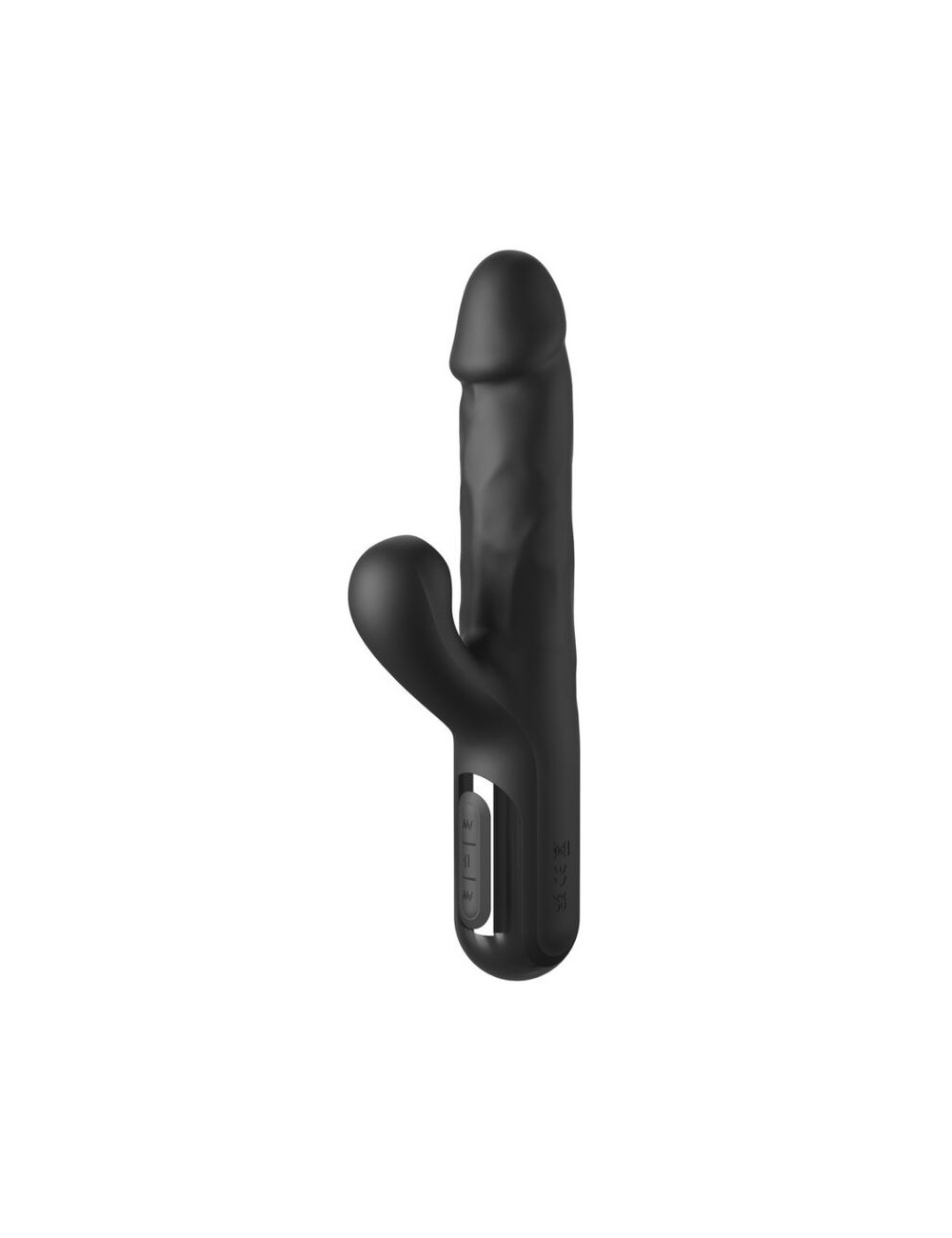 FETISH FANTASY SERIES - SONIX SILICONE THRUSTER RABBIT VIBRATOR BLACK