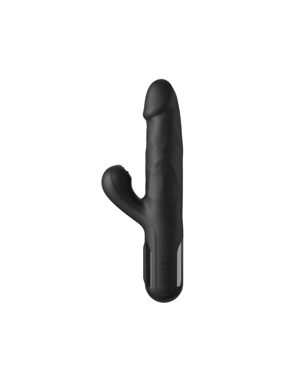 FETISH FANTASY SERIES - SONIX SILICONE THRUSTER RABBIT VIBRATOR BLACK