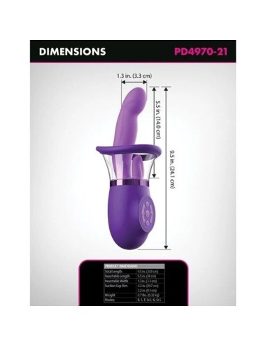FANTASY FOR HER - ULTIMATE PLEASURE PRO PLUS RABBIT VIBRATOR PURPLE 20.3 CM