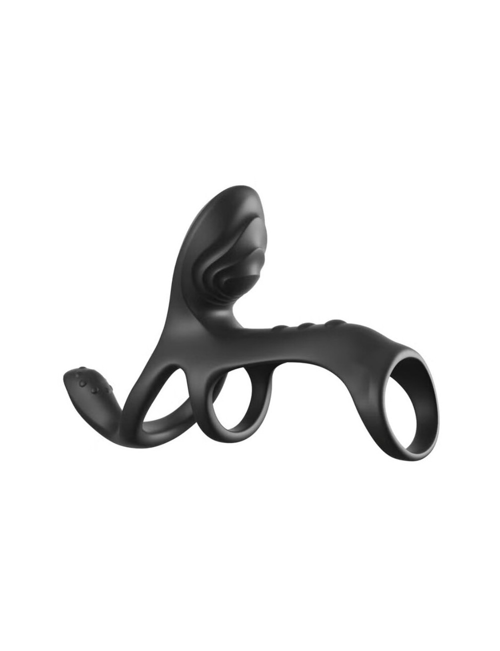 FANTASY C-RINGZ - ULTIMATE COUPLES CAGE MAX VIBRATING COCK RING 19.5 CM