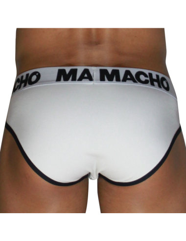 MACHO - MCH006 CLASSIC SLIP WHITE + BLACK S