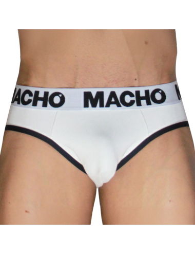 MACHO - MCH006 CLASSIC SLIP WHITE + BLACK M
