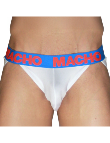 MACHO -  MX29AZ WHITE JOCK + DARK BLUE L