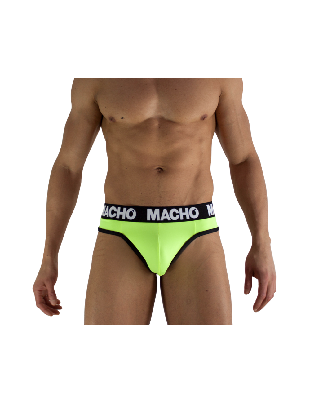 MACHO - MTG001 FLUORESCENT YELLOW THONG SIZE L