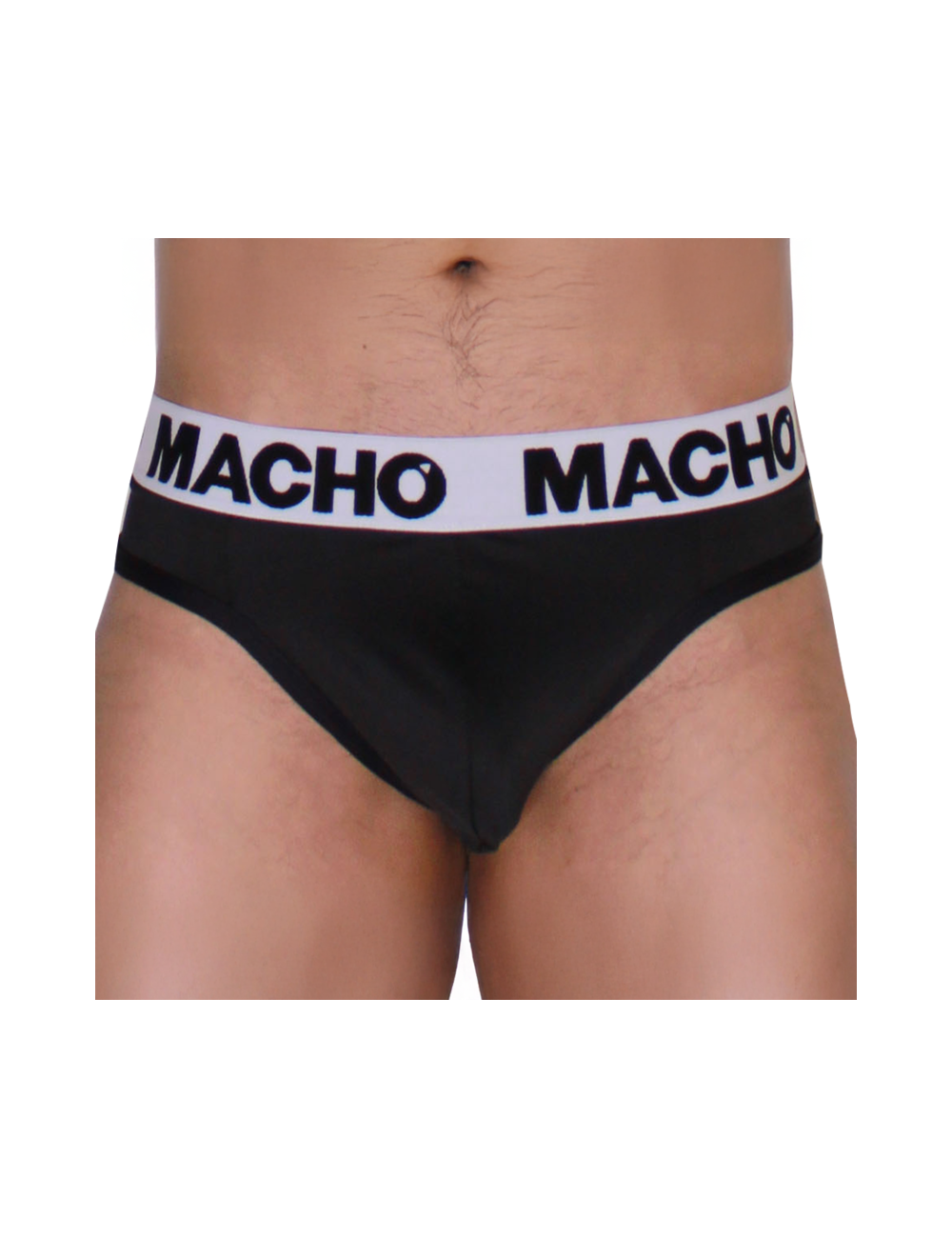 MACHO - MTG002  BLACK/BLACK THONG S