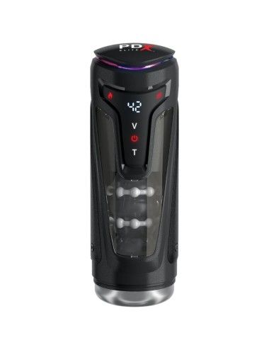 PDX ELITE - MOTO-BATOR PRO THRUSTING STROKER AUTOMATIC VIBRATING AND WARMING MASTURBATOR 26.5 CM