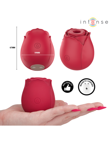 INTENSE - CAMELLIA CLITORAL SUCTION ROSE BY WAVES BORDEAUX