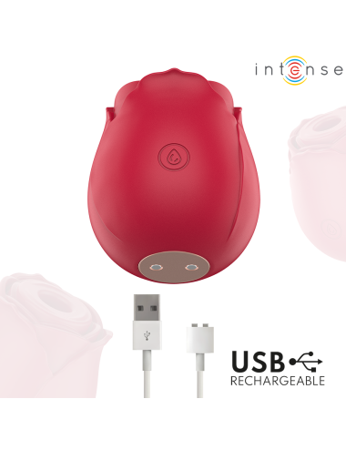 INTENSE - CAMELLIA CLITORAL SUCTION ROSE BY WAVES BORDEAUX