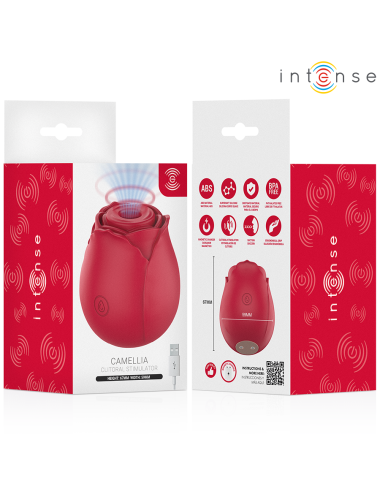 INTENSE - CAMELLIA CLITORAL SUCTION ROSE BY WAVES BORDEAUX