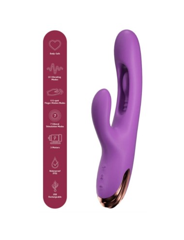 SHE.E.O - RABBIT G-SPOT VIBRATOR WITH DIGITAL MOVEMENT PURPLE