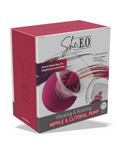 SHE.E.O - VIBRATING AND ROTATING PUMP FOR NIPPLES AND CLITORIS
