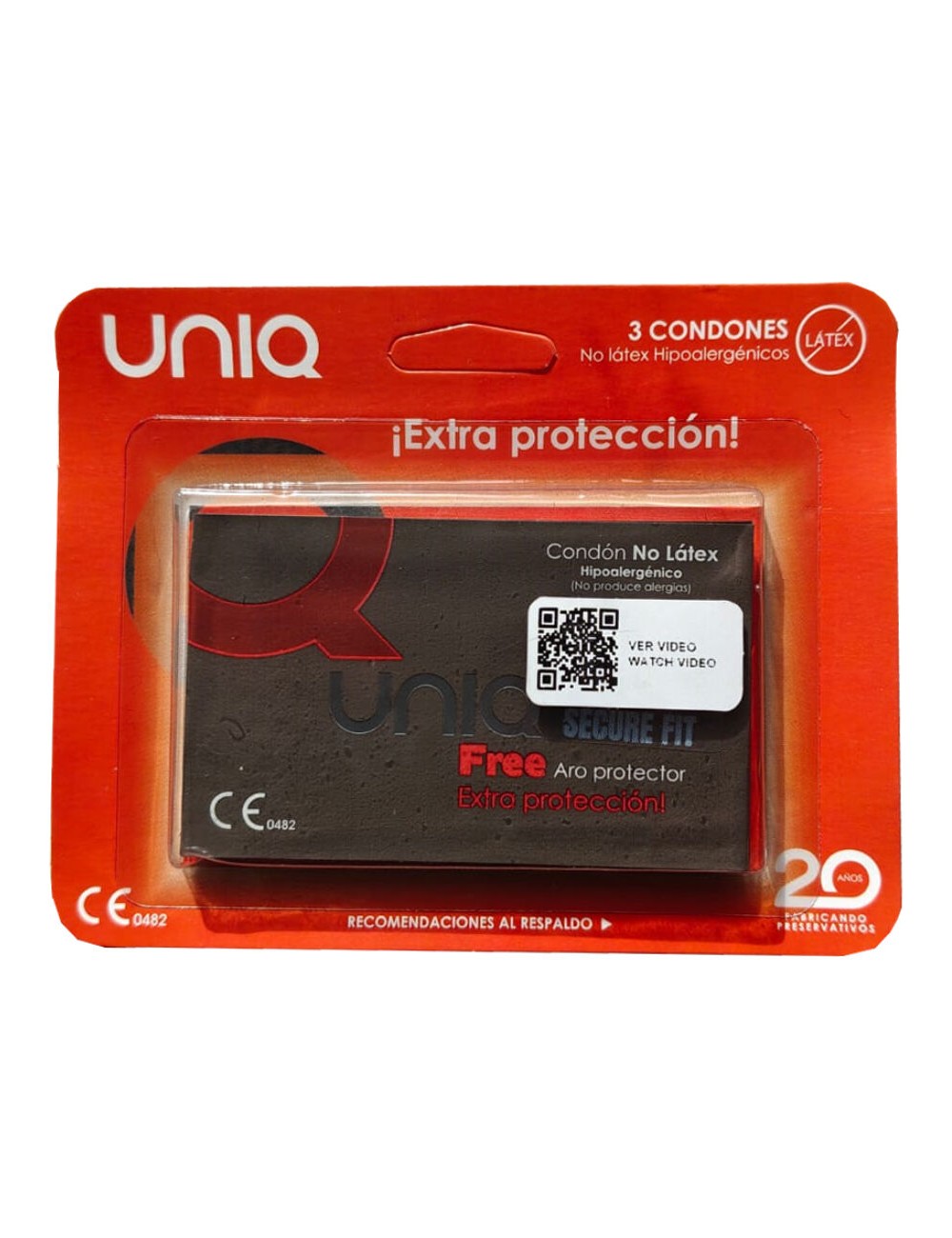 UNIQ - SECURE FIT LATEX-FREE CONDOMS 3 UNITS