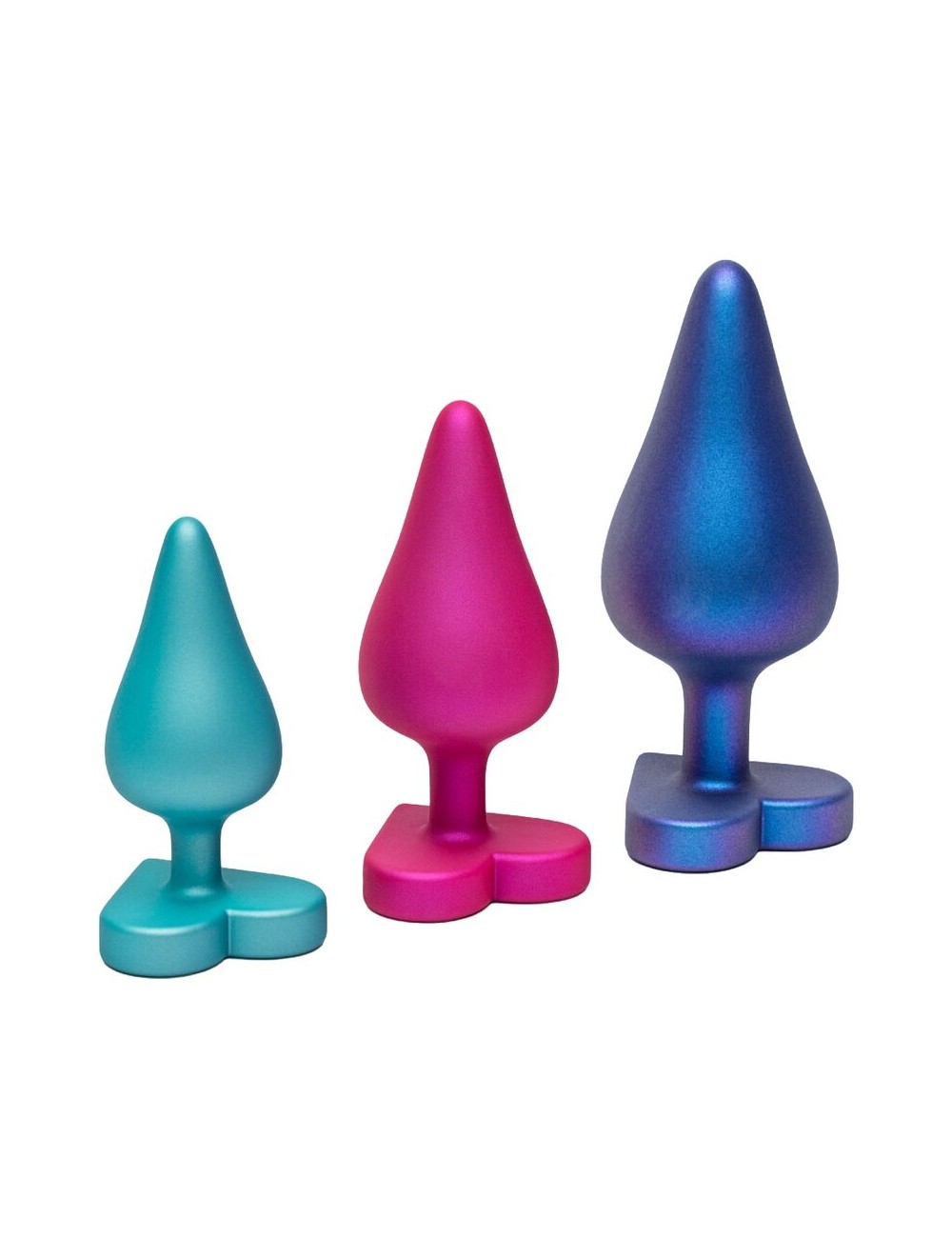 ROMP - LUSTER ANAL TRAINING KIT S/M/L WITH HEART-SHAPED BASE