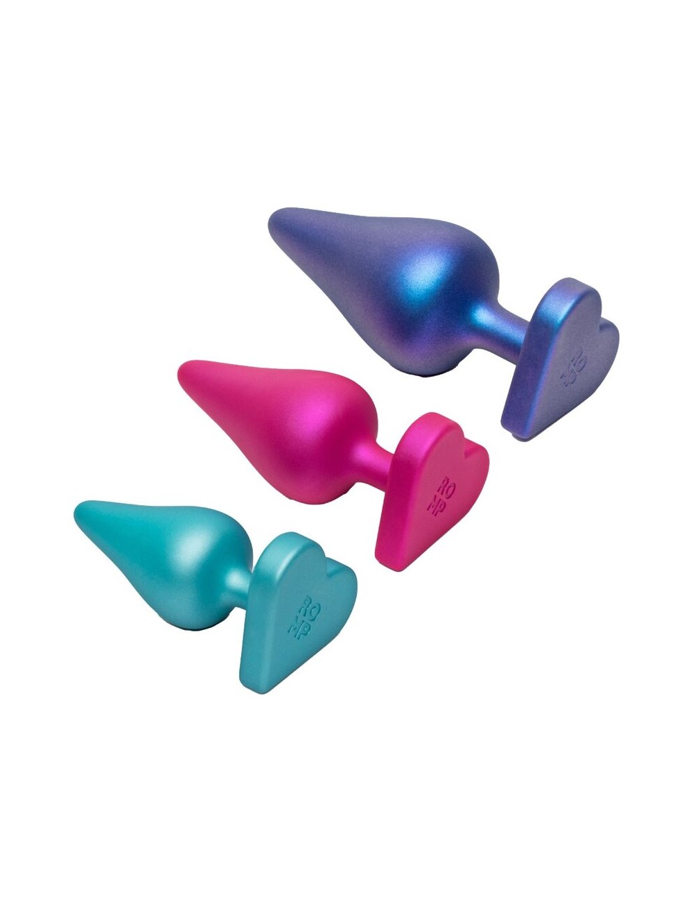 ROMP - LUSTER ANAL TRAINING KIT S/M/L WITH HEART-SHAPED BASE