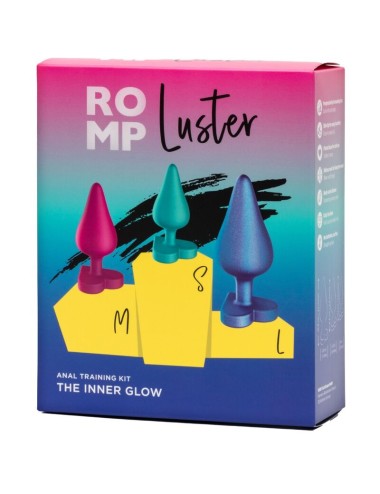 ROMP - LUSTER ANAL TRAINING KIT S/M/L WITH HEART-SHAPED BASE