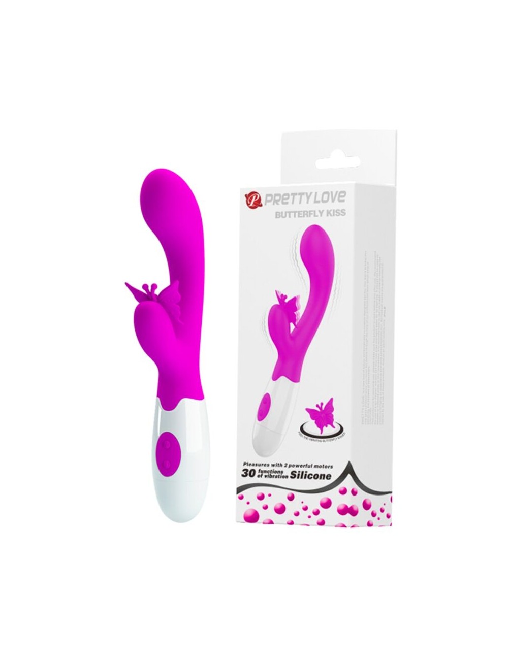 PRETTY LOVE - BUTTERFLY KISS 30 FUNCTION RABBIT VIBRATOR PURPLE