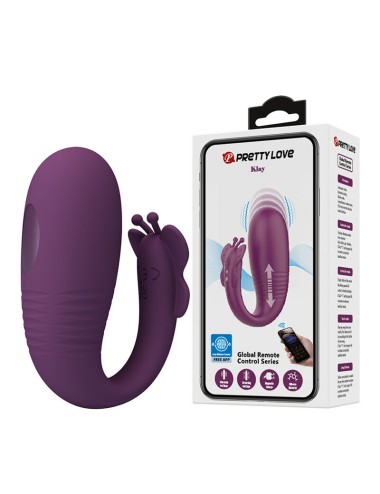 PRETTY LOVE - KLAY THRUSTING EGG VIBRATOR APP CONTROL PURPLE