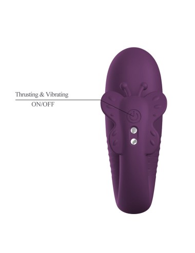 PRETTY LOVE - KLAY THRUSTING EGG VIBRATOR APP CONTROL PURPLE