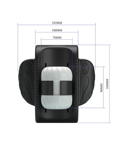 PRETTY LOVE - CALISTA UNIVERSAL AUTOMATIC MASTURBATOR BLACK