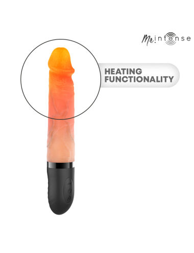 MR INTENSE - JEAN UP&DOWN VIBRATOR SILICONE WITH HEAT EFFECT 24 CM -Ø- 3.8 CM