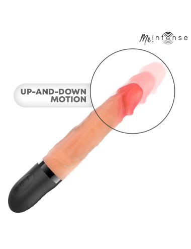 MR INTENSE - JEAN UP&DOWN VIBRATOR SILICONE WITH HEAT EFFECT 24 CM -Ø- 3.8 CM